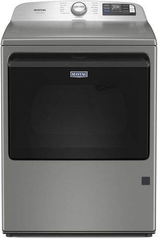 Maytag® 7.4 Cu. Ft. Classic Silver Pet Pro Gas Dryer with Extra Power and Sanitize Cycle