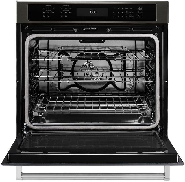 KitchenAid® 30" Black Stainless Steel with PrintShield™ Finish Electric Built In Single Oven-1