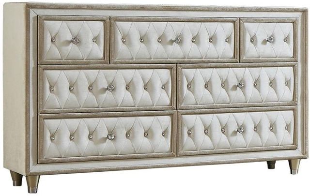 Coaster® Antonella 4-Piece Camel/Ivory California King Bedroom Set-3