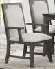 New Classic® Home Furnishings Lisbon Gray Dining Arm Chair-2