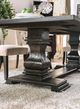 Furniture of America® Nerissa 7-Piece Antique Black/Gray Dining Table Set-1