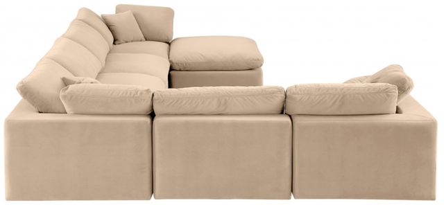 Meridian Furniture Comfy 7-Piece Beige Velvet Sectional -2