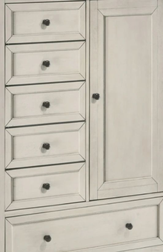 Intercon San Mateo Rustic White Youth Chifferobe-2
