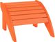 C R Plastic Orange Footstool-0