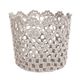 A & B Home Gray Lace Basket-0