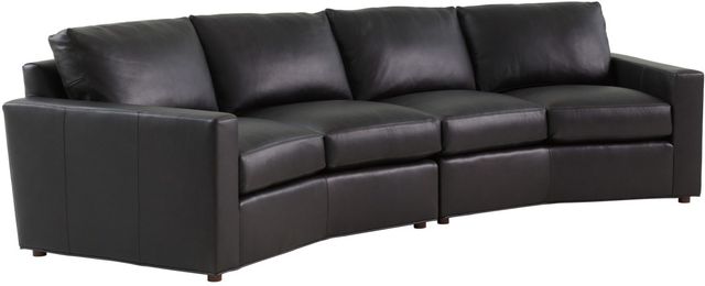 Lexington Home Silverado Ashbury 2-Piece Chocolate Leather Sectional Sofa-0
