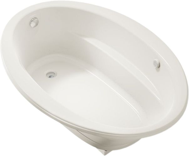 KOHLER® Sunward® Biscuit 60" x 42" Drop-In Heated BubbleMassage™ Air Bath-0