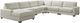 Elements International Arizona 6-Piece Steno Beige Right-Arm Facing Sectional -0