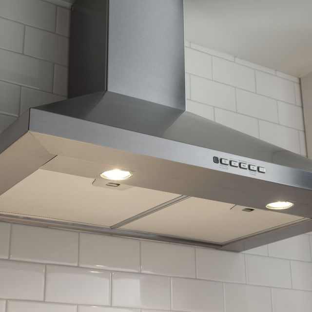 GE® 30" Stainless Steel Wall Mounted Range Hood-3