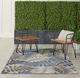 Nourison Home™ Aloha Gray Blue 5'x8' Style Area Rug-5