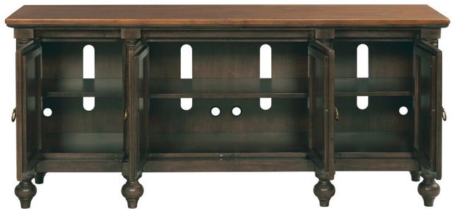 Kincaid® Bridgetown Harrison Black/Heritage Maple Media Console-1
