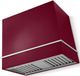 AGA Loge 36" Cranberry Wall Mounted Range Hood with Polished Chrome Trim-0