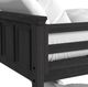 Elements International Hampton Kids Charcoal Youth Twin/Full Bunk Bed with Ladder and Trundle-4