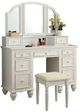 Furniture of America® Athy 3-Piece White Vanity Set-0
