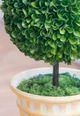 A & B Home Green Potted Cone and Ball Faux Boxwood Topiary-2