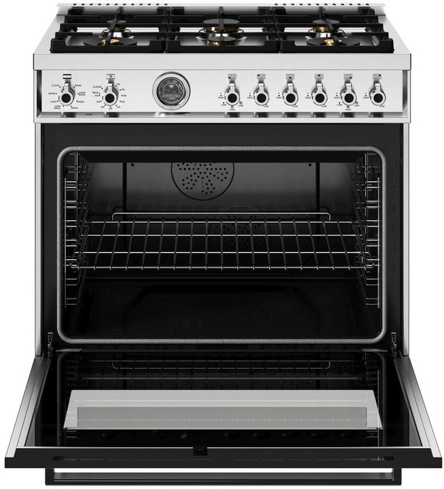 Bertazzoni Professional Series 36" Fingerprint Resistant Stainless Steel Pro Style Dual Fuel Range-1