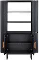 Crestview Paloma Black Bookcase-3
