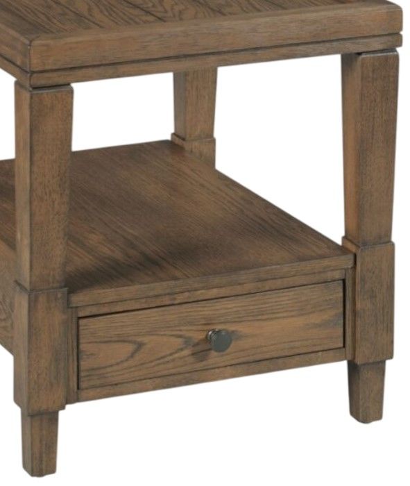 Creek Side Customs Oliver Brown Rectangular 1-Drawer End Table-1