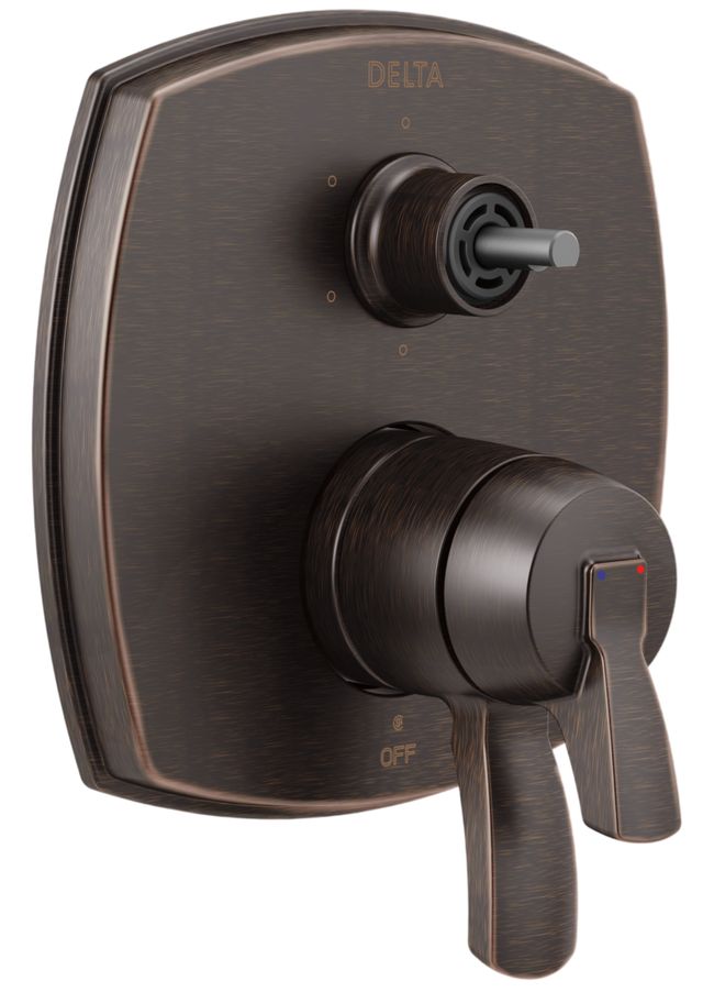 Delta Stryke® 17 Series Venetian Bronze Integrated Diverter Trim with Six Function Diverter Less Diverter Handle-0