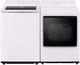 LG Alpine White Agitator Top Load Washer and Front Load Gas Dryer Laundry Pair-0