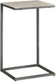 Hammary® Modern Basics Brown Marble Top Accent Table with Antique Silver Base-0