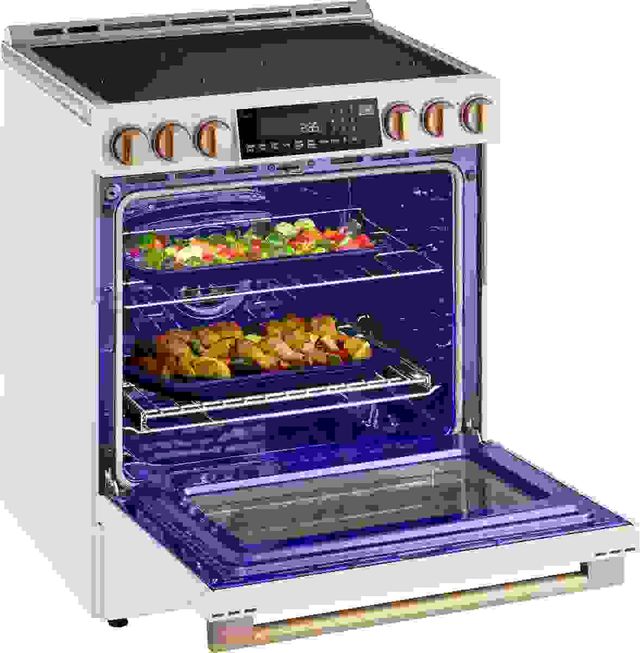 LG Studio 30" Essence White Slide-In Electric Range-3