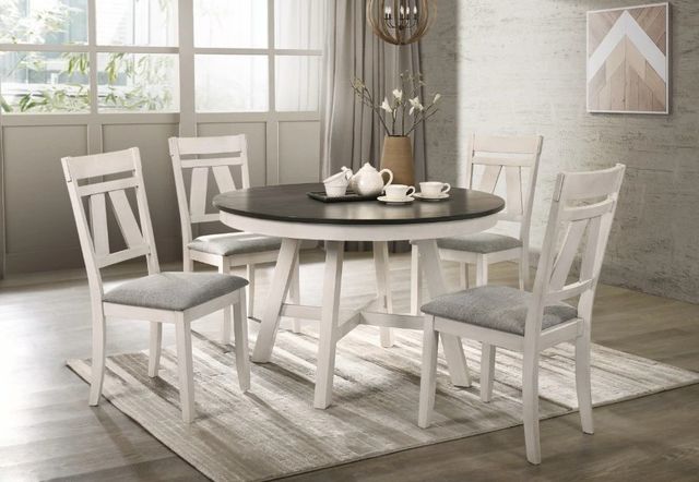 New Classic® Home Furnishings Maisie 5-Piece Beige/Gray Dining Set-1