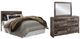 Benchcraft® Derekson 3-Piece Multi Gray Queen/Full Panel Headboard Bed Set-0