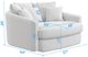 iAmerica Sphere White Round Accent Chaise-1