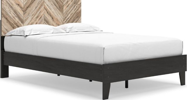 Signature Design by Ashley® Piperton 4-Piece Two-Tone Brown/Black Full Panel Platform Bed Set-1