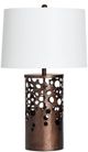 Crestview Collection Cavallo Brown/White Table Lamp -0