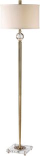Uttermost® Mesita Brush Brass Floor Lamp-0