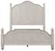Liberty Furniture Farmhouse Reimagined 4-Piece Antique White/Chestnut King Poster Bedroom Set-2