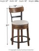Signature Design by Ashley® Valebeck Brown Swivel Barstool-3