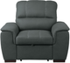 Mazin Furniture Andes Gray Chair With Pull Out Ottoman-0