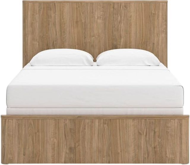 Signature Design by Ashley® Gramburg Warm Natural Brown Queen Panel Bed-2