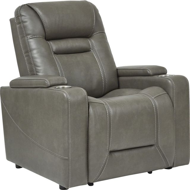Signature Design by Ashley® Crenshaw Smoke Power Recliner-0