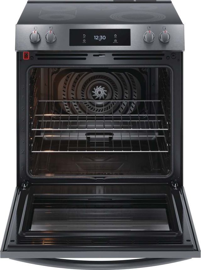 Frigidaire Gallery® 30" Smudge-Proof® Black Stainless Steel Slide-In Electric Range-2