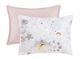 Olliix by Mi Zone Kids Celia Blush and Gold Twin Starry Sky Metallic Printed Comforter Set-1