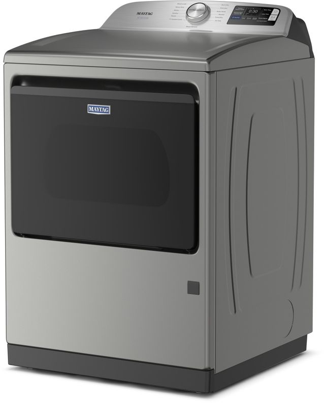 Maytag® 7.4 Cu. Ft. Classic Silver Front Load Gas Dryer with Pet Pro Option-4