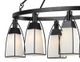 Cal® Lighting & Accessories Channing 6-Light Black Chandelier-1