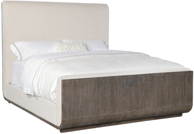 Hooker® Furniture Modern Mood Inverness Natural/Mink King Upholstered Panel Bed-0