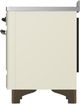 Ilve® Majestic III 48" Antique White Pro Style Induction Range with 6 Elements and Burnished Trim-3