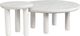 Magnussen Home® Sunset Cove 2-Piece Moonlight Pearl Nesting Cocktail Tables Set with Casters-1