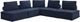 Elements International Paxton 5-Piece Navy Modular Seating Sectional-1