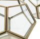 A & B Home Jada 3-Piece Gold Terrarium Lanterns on Stand Set-2