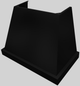 Vent-A-Hood® Designer Series 42" Black Wall Mounted Range Hood-4