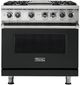 Viking® 5 Series 36'' Antique Bronze Pro Style Dual Fuel Range with Griddle-0
