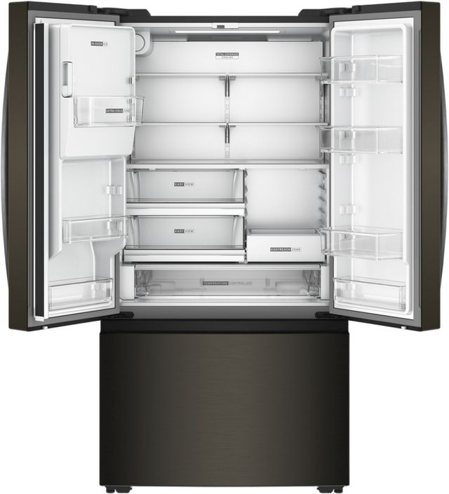 Whirlpool® 36" 23.4 Cu. Ft. Black Stainless Steel Finish French Door Refrigerator with In-Door Water-4