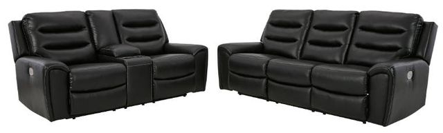 Signature Design by Ashley® Warlin 2-Piece Black Living Room Set